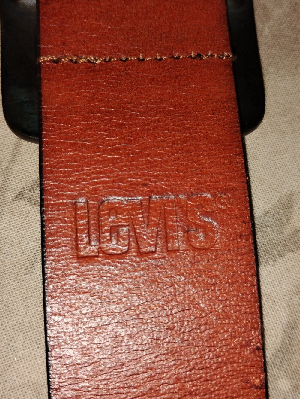 RETRO LEVI'S LEATHER BELT - Picture 2 of 6
